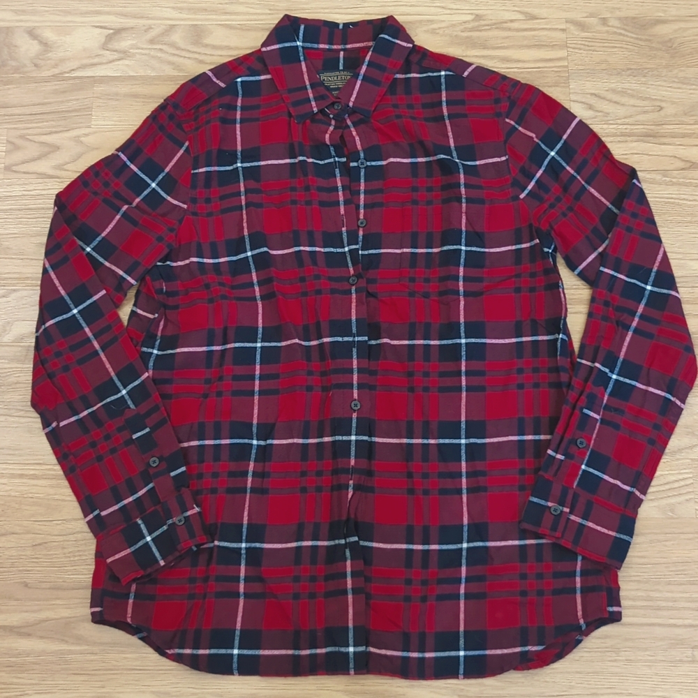 Pendleton Flannel Shirt Button down Size Small S